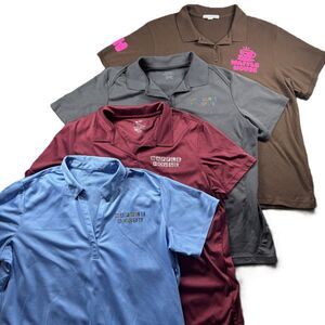 Waffle House Women Polo Shirt LOT Employee Manager Uniform Glitter XXL 2X H265